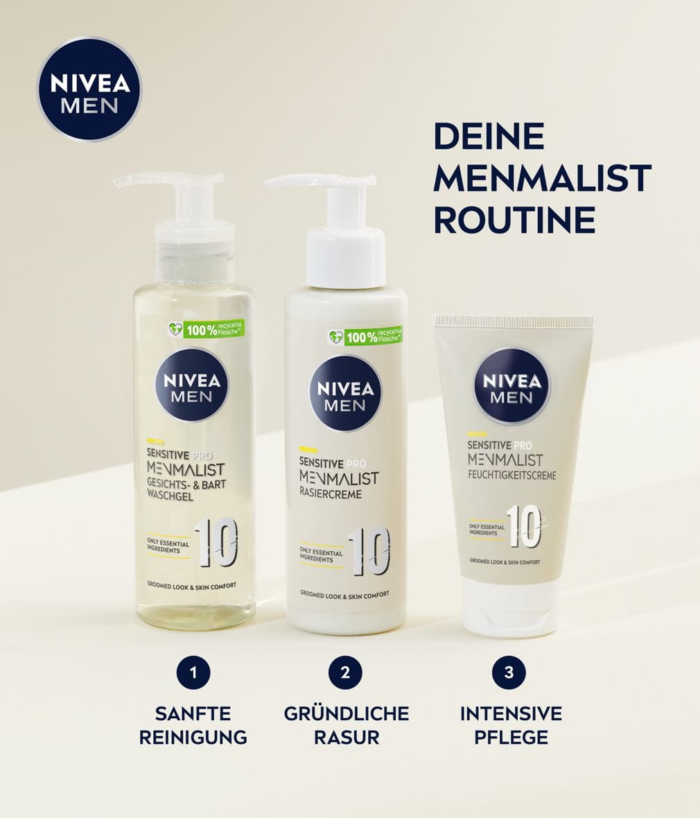 NIVEA MEN MENMALIST SENSITIVE PRO WASCHGEL PRODUKTRANGE