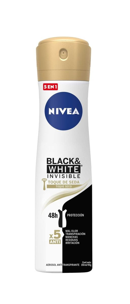 Antitranspirante NIVEA Black & White Invisible Silky Smooth