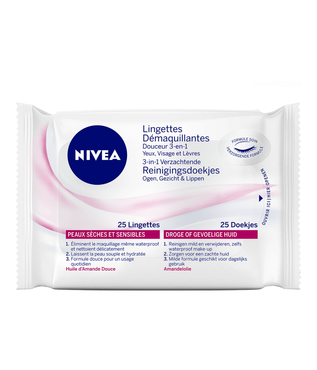 Lingette démaquillante visage et yeux NIVEA : le paquet de 20 lingettes à  Prix Carrefour
