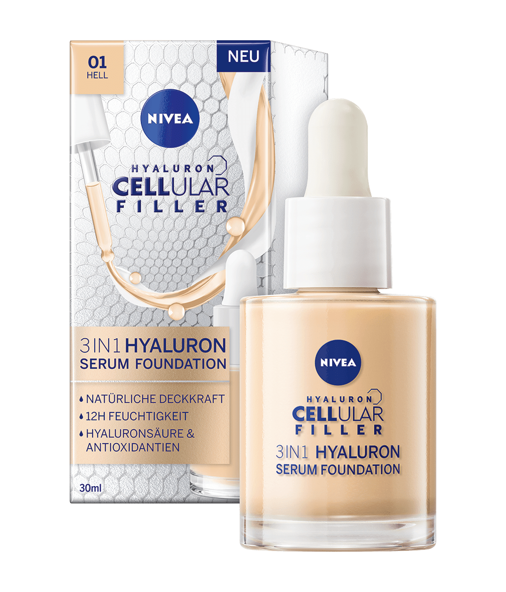 NIVEA Cellular 3in1 Hyaluron Serum Foundation hell