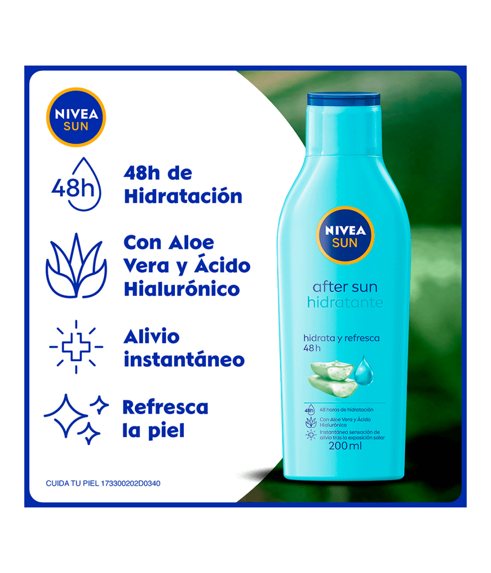 NIVEA SUN CREMA AFTERSUN HIDRATANTE DESPUÉS BRONCEADO 200ML