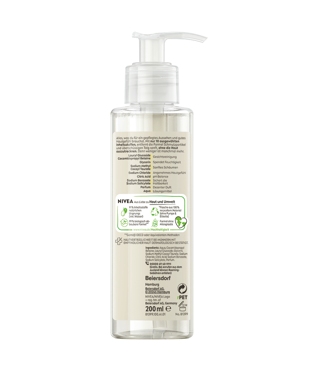 MEN Sensitive Pro Menmalist Gesichts- und Bart Waschgel_200ml