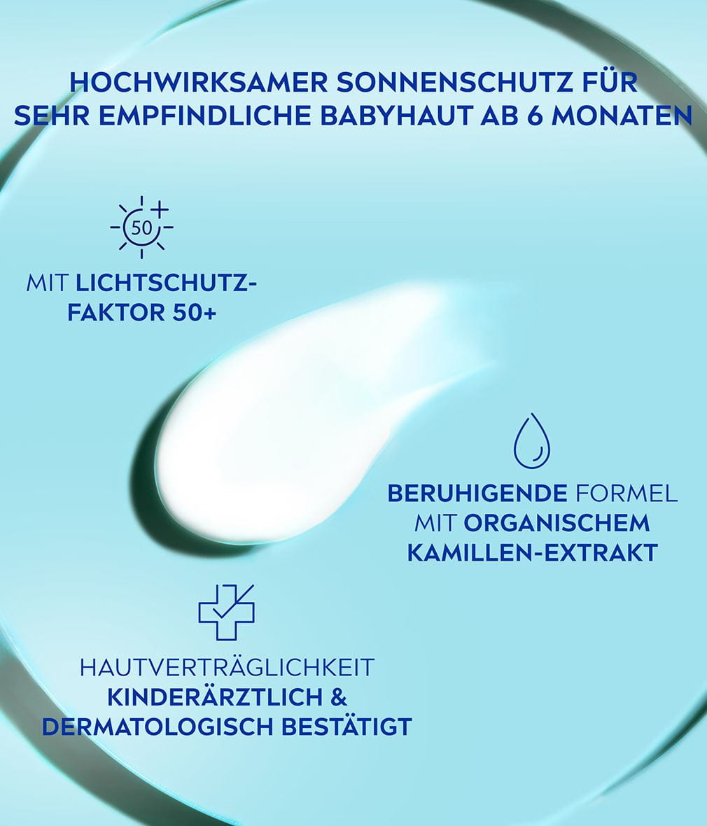 NIVEA SUN BABIES & KIDS SENSITIV SCHUTZ SONNENROLLER LSF 50+ TEXTUR