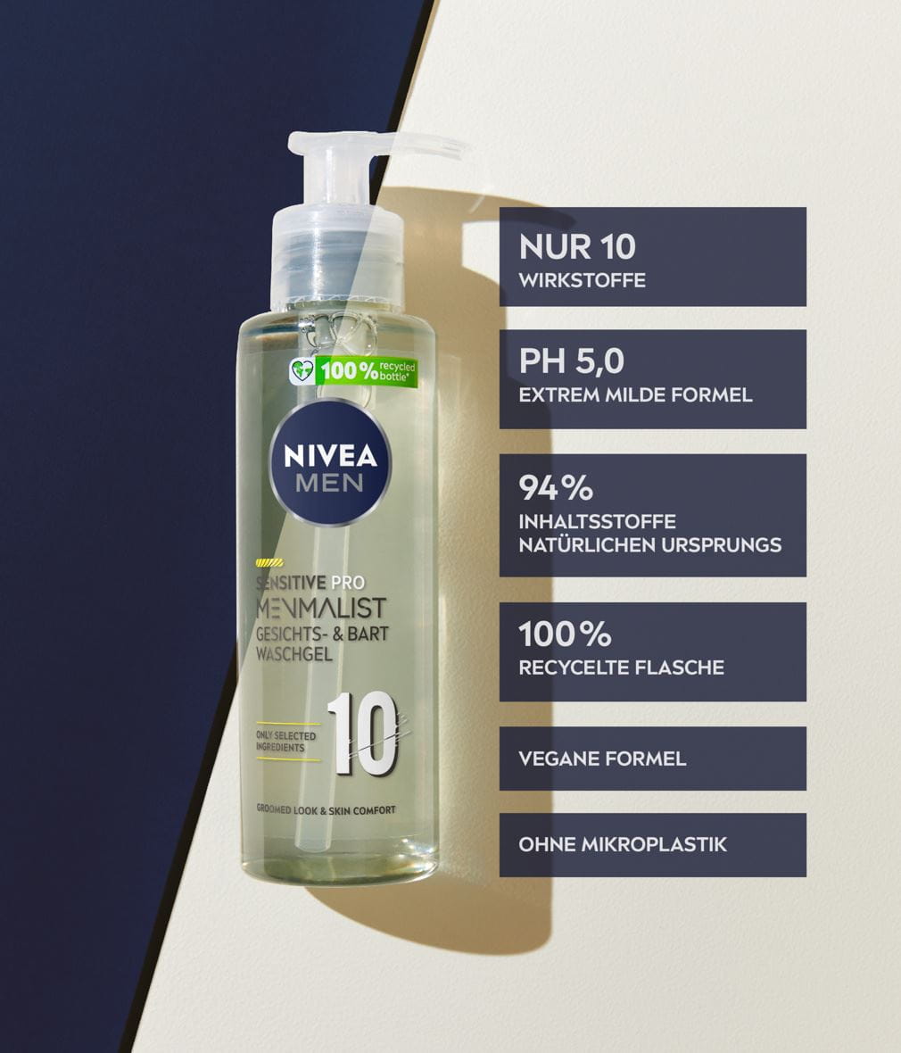 NIVEA MEN MENMALIST SENSITIVE PRO WASCHGEL BENEFITS