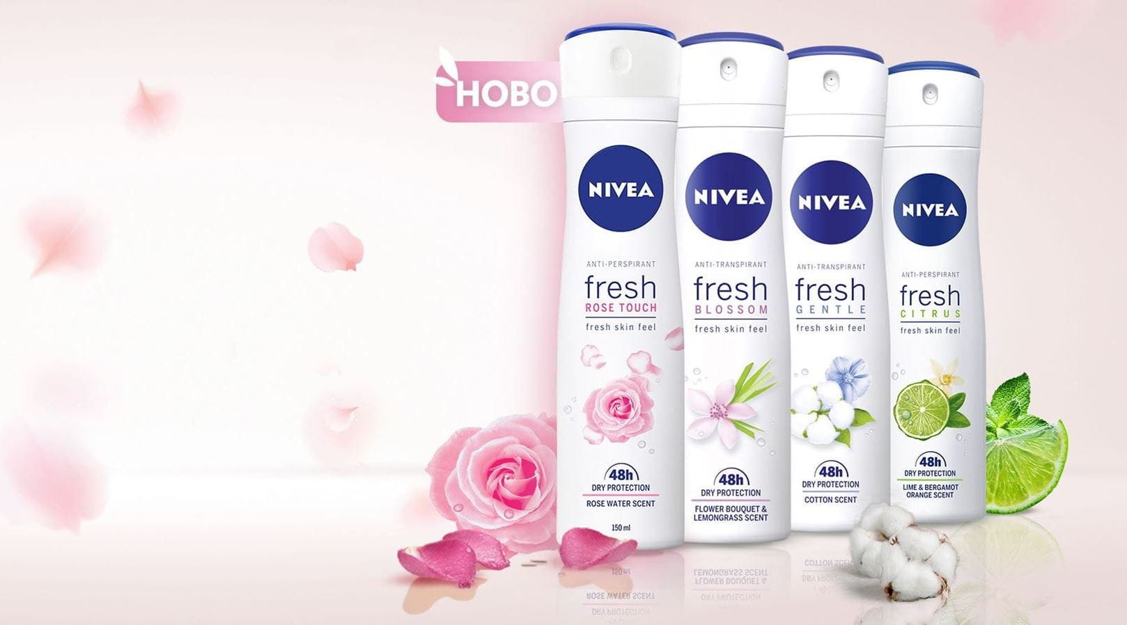 дезодоранти нивеа, дезодоранти NIVEA, NIVEA Fresh, спрей и рол-он, защита от изпотяване, розова вода